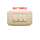 INTERRUPTOR VETO PLATA BEIGE / 3 SERVICIO