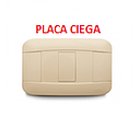 PLACA CIEGA  VETO PLATA BEIGE
