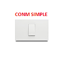 CONMUTADOR VETO PREMIUN BLANCO / 1 SERVICIO