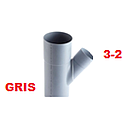 YEE 75MM - 50MM GRIS / PLOMO