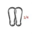 MOSQUETON C/SNAP ACERO 1/4