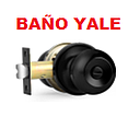 CERRAD.YALE BAÑO NEGRO POMO (16599)