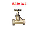 [471.19BR] LLAVE DE PASO FV 3/4" BAJA(H-H) MAN BRONCE