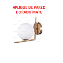 [APLIQUE-052] APLIQUE DE PARED ANGULAR DORADO MATE (IL010756)