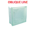 [BLVI-650] BLOQUE DE VIDRIO 19X19 OBLIQUE LINE