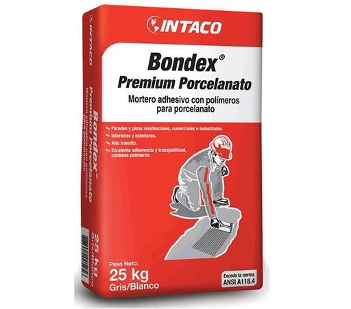 [INTACO-806] BONDEX  PREMIUM    25 KILOS   PORCELANATO ( iva 5%)