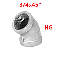 [C3/4X45HG] CODO 3/4 X 45 HG *********