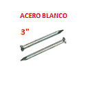 [ACEROBLANCO-140] CLAVOS ACERO BLANCO  3" -  (# 7 X 75 M/M)