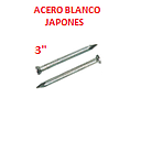 [ACEROBLANCO-145] CLAVOS ACERO BLANCO JAPONES  3"  -  1/2 KILO  -  (# 7 X 75 M/M) MEIKO