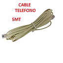 [CABLETELE-020] CABLE TELEFONO LISO 5 METROS
