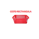 [CESTO-240] CESTO RECTANGULAR ROJO MEDIANO WILSON