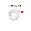 [CF-051] CABLE FLEXIBLE # 10 CABLEC INST.GPT BLANCO  -  100 MTS