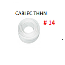 [CF-211] CABLE FLEXIBLE # 14 CABLEC ECON. THHN-FLEX BLANCO - 100 MTS