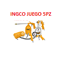 [COMPRESOR-050] HERRAMIENTAS DE AIRE PARA COMPRESOR (5 PIEZAS)  INGCO