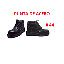 [COT-032] BOTA CUERO STRONG # 44 P/ACERO BOTIN-NEGRO***