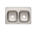 [FREG-150] FREGADERO EMPOTRABLE 2 POZOS FOSET CON DESAGUE (84X56)