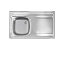 [FREG-350] FREG. SOBREPUESTO 100X50 1-POZO - FALDON/DERECHO TEKA ESPAÑOL