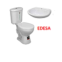 [KIT-150] KIT BLANCO INODORO ANDES/ PUSH BOTON + LAVABO  EDESA