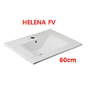 [LAVABO-070] (1 PIEZA) LAVABO BLANCO HELENA (60 CM) EMPOTRABLE FV (E335)