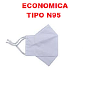 [MASCARILLA-005] MASCARILLA ECONÓMICA BLANCA TIPO N95