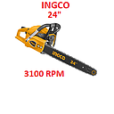 [MOTOSIERRA-001] MOTOSIERRA A GASOLINA "24"  INGCO (1 año garantía fab) (3100RPM)