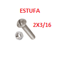[PEES-026] PEES-2X3/16        PERNOS ESTUFA