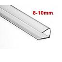 [POLI-502] PERFIL U 8MM POLICARBONATO TRANSP 11.98MT**