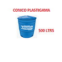 [TANQUE-096] TANQUE CONICO PLASTIGAMA 500 LTRS C/KIT 1/2"