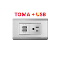 [TOMACO-751] TOMACO + USB PLATEADO AQUA MAVIJU