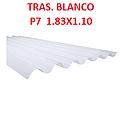 [TRASLU-112] TRASLUCIDO P7 BLANCO 1.83 X 1.10 MTRS POLICARBONATO