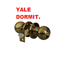 [CERRADURA-207] CERRAD.YALE DORMITORIO BRONCE ANTIGUO POMO (8956)