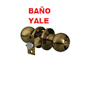 [CERRADURA-209] CERRAD.YALE BAÑO BRONCE ANTIGUO POMO (8957)