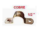 ABRAZADERA TIPO U  1/2" DE COBRE  ++