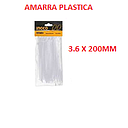 AMARRAS PLASTICA 200MM(20CM) INGCO / 100 UND (HCT2001)