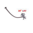 JUEGO LAVABO 1 LLAVE  ANGULAR Y MANGUERA 16"  FV (E262.05 DHCR)