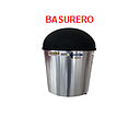 BASURERO PLASTICO GRIS T/MOVIL 10LT RIMAX