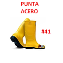 BOTA CAUCHO PUNTA ACERO # 41   +