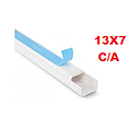 CANALETA 13X7 CON ADHESIVO DX BLANCA (2MTS)