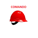 CASCO PROTECTOR ROJO COMANDO