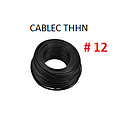 CABLE FLEXIBLE # 12 CABLEC ECON. THHN-FLEX NEGRO  - 100 MTS