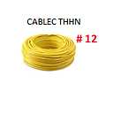CABLE FLEXIBLE # 12 CABLEC ECON. THHN-FLEX AMARILLO -100 MTS