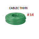 CABLE FLEXIBLE # 14 CABLEC ECON. THHN-FLEX VERDE - 100 MTS