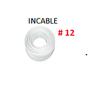 CABLE FLEXIBLE # 12  BLANCO  - 5 MTS