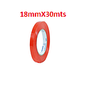 CINTA DOBLE FAZ  18MM X 30MTS ABRO TRANSP.