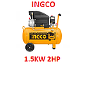COMPRESOR DE AIRE 1.5KW-2HP INGCO (UAC120248) **para usar se debe obligatoriamente poner aceite** (1 año garantía fab)