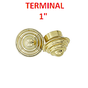 TERMINAL P/CORTINA 1" (UN PAR)