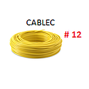 CABLE SOLIDO # 12 ELECTROCABLE AMARILLO
