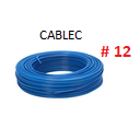 CABLE SOLIDO # 12 ELECTROCABLE AZUL