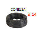 CABLE SOLIDO # 14 CONELSA NEGRO - 100 MT