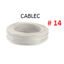 CABLE SOLIDO # 14 ELECTROCABLE BLANCO